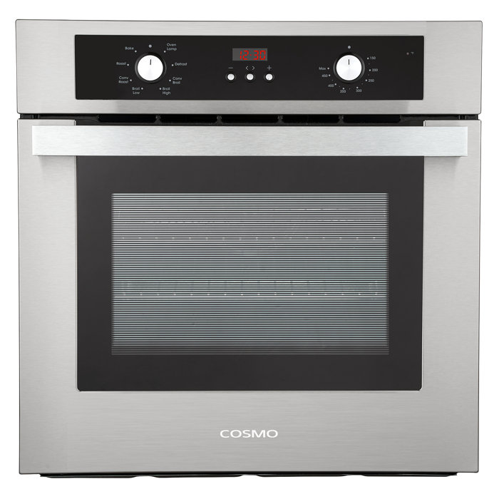 Cosmo 24" Convection Electric Single Wall Oven & Reviews Wayfair